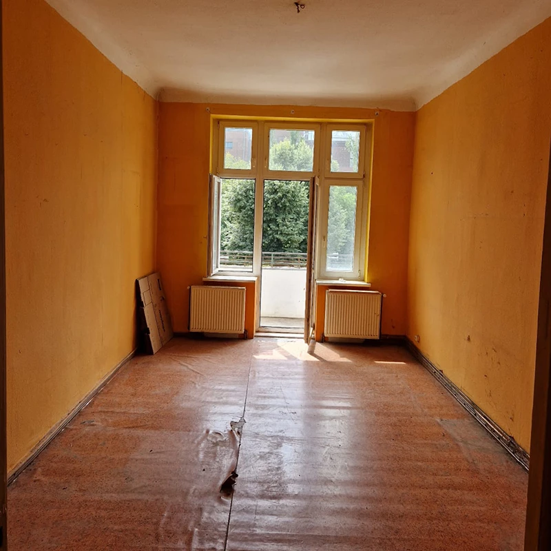 Entrümpelung Berlin Prenzlauer Berg Wohnung Wohnzimmer nachher